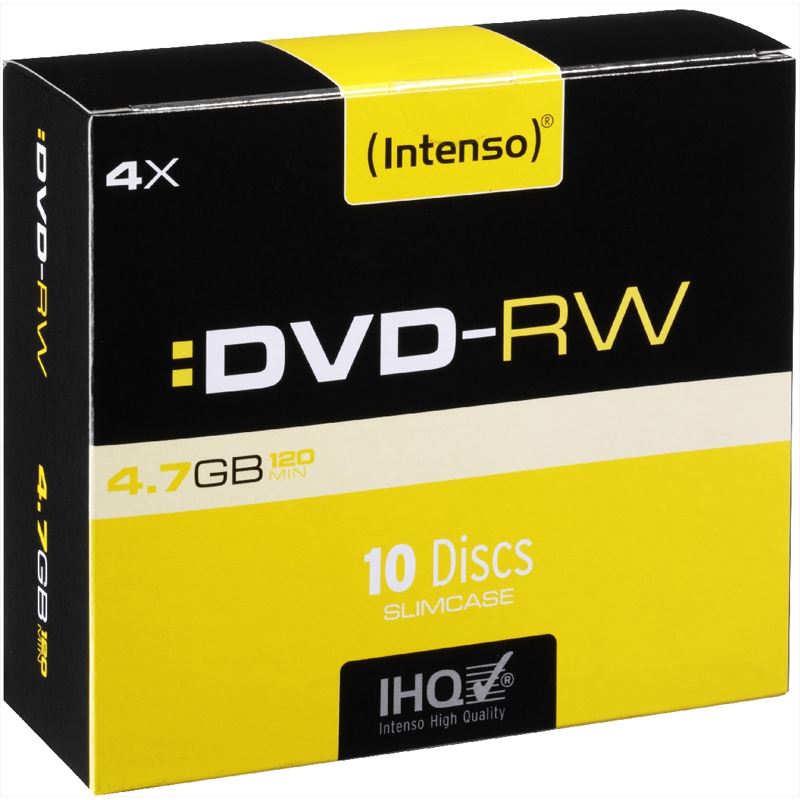 Intenso DVD-RW 4.7 GB wiederbeschreibbar 10er Slimcase (4201632)
