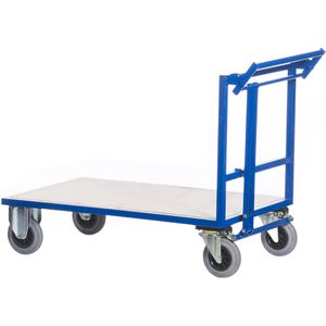 Rollcart Transportwagen Schiebebügelwagen, T02-5997, 1000 x 700 mm, mit Totmannbremse, Tragkraft 600 kg