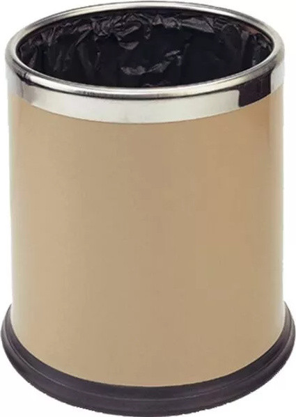 Rechberger Afvalbak dubbelwandig metaal beige 10 liter