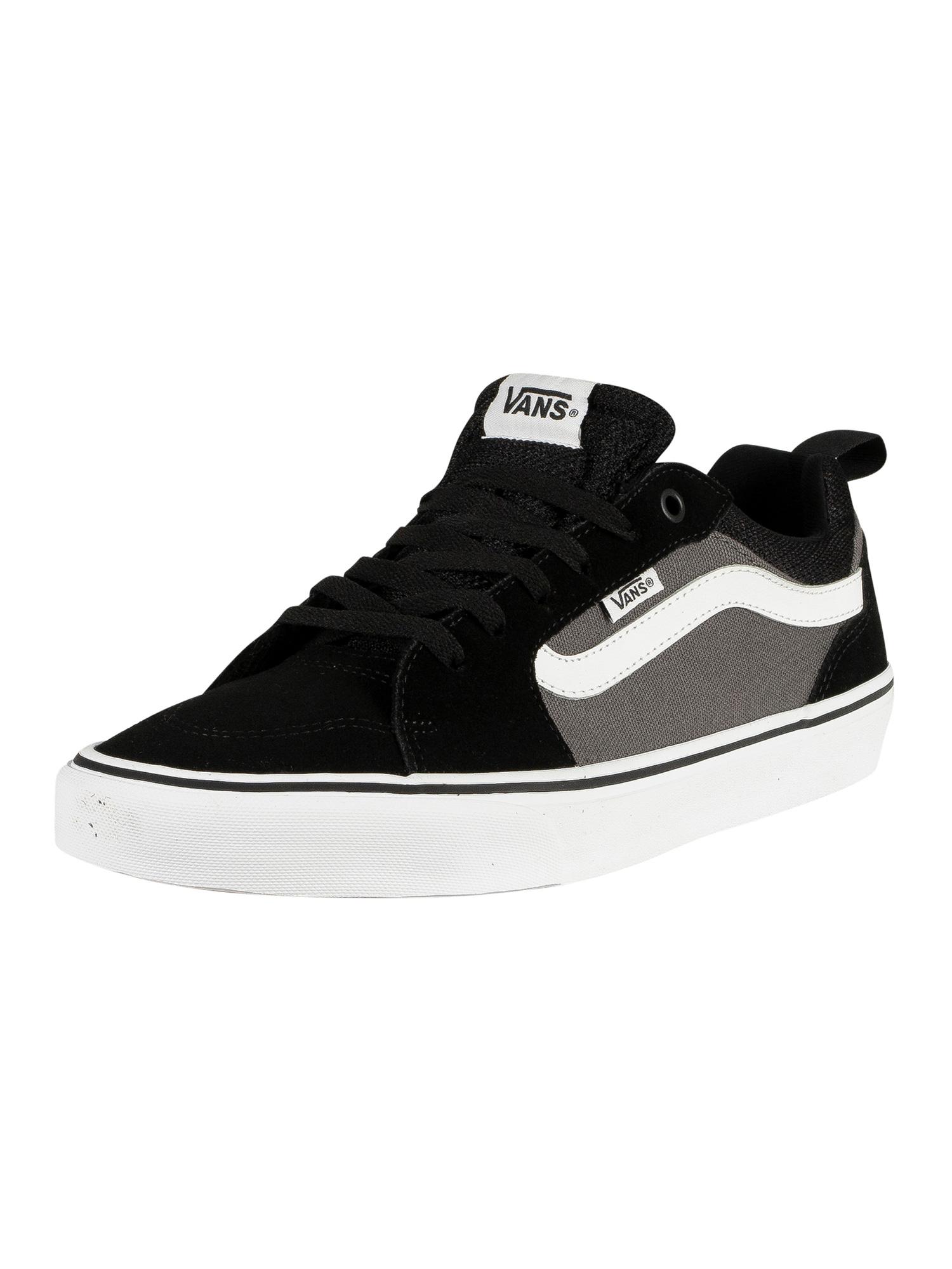 Vans Filmore Suede Canvas-Turnschuhe, Schwarz