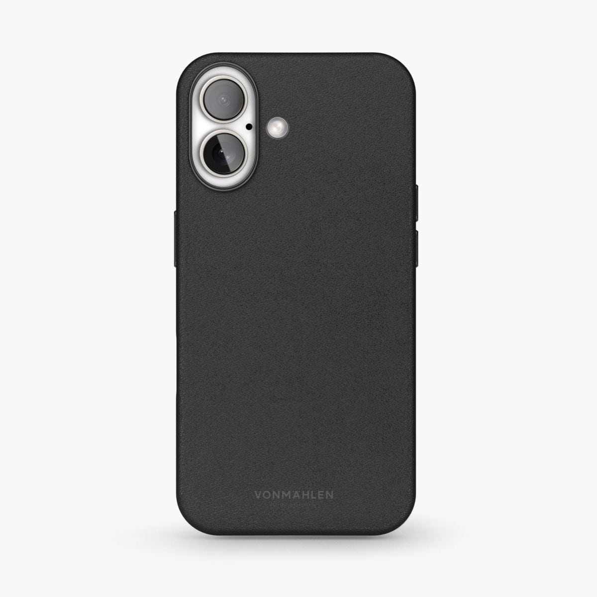 Vonmählen Like Leather Case Cover für Apple iPhone 16 (Schwarz) ELC00001