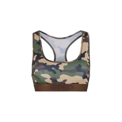 Sport-BH PSD "PSD CONVERT CODE", Damen, Gr. S, Cup 0, grün (multi), 88% Polyester, 12% Elasthan, BHs Sport-BH