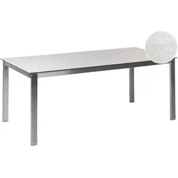 GARTENTISCH Keramik-Glas weiß 180/90 cm Cosoleto