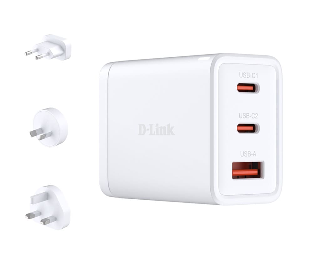 D-Link DCP-651 65W GaN Charger USB-C USB-A