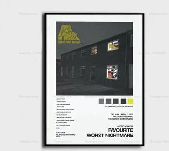 Uplift Picks Arctic Monkeys Album Cover Poster Canvas Music Wall Art Print 04 30x40 Cm no Frame
