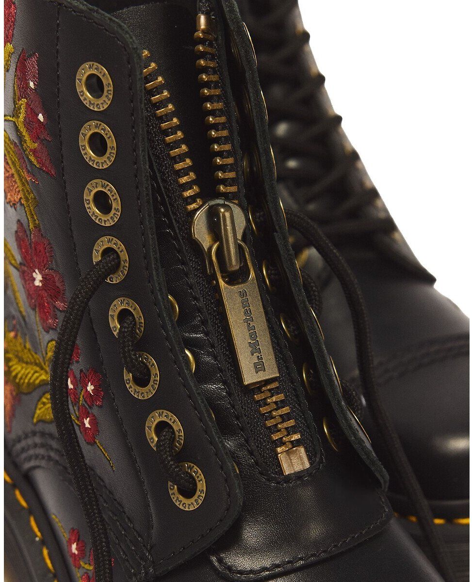 DR. MARTENS Boots plateformes Sinclair Floral en cuir Wanama