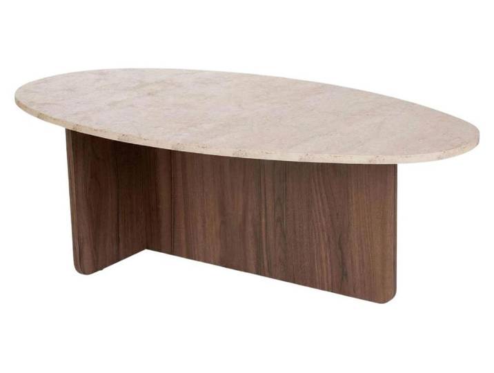 CALICOSY - Couchtisch mit ovaler Platte L125 cm - ANNA