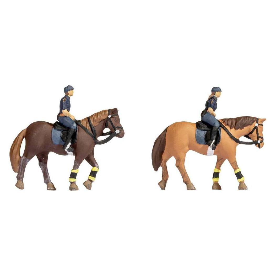 Noch H0 Berittene Polizei 15078 Bemalt, Stehend (15078)