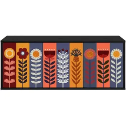 vidaXL, TV Möbel, Ramonita (Sonnenblumenmuster) (33 x 40 x 40 cm)