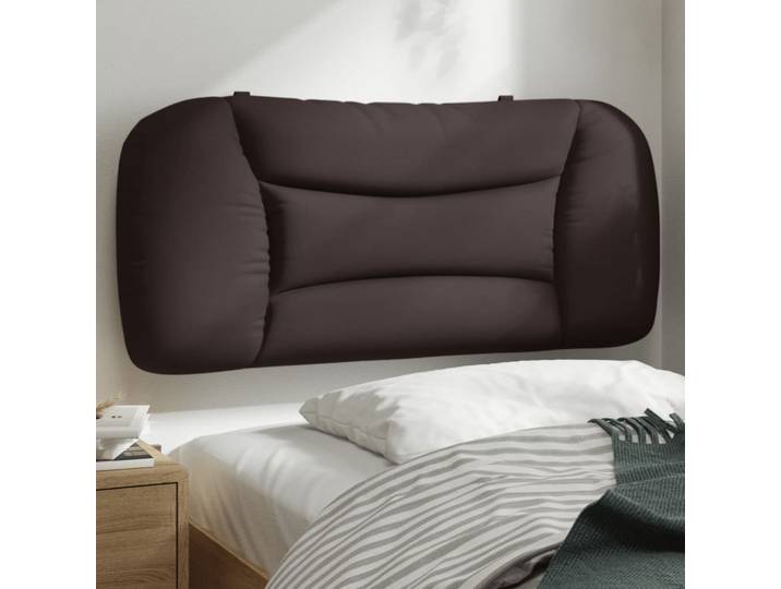 vidaXL Kopfteil-Kissen Hvar Dunkelbraun 90 cm Stoff
