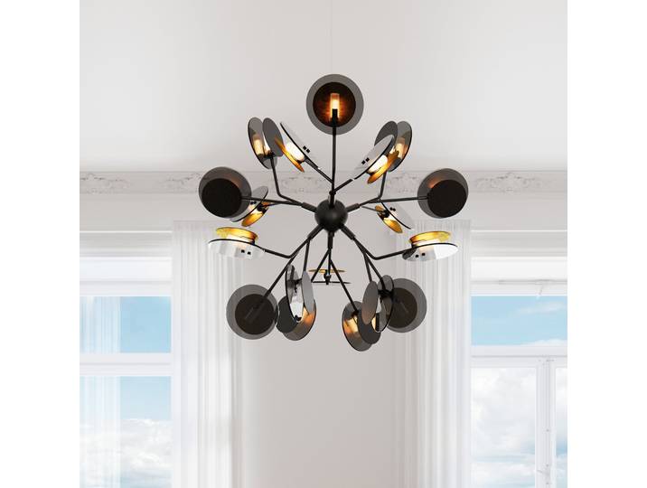 Turno Lustre Black/Gold - By Rydéns - Salon / séjour - Design - Métal