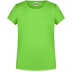 Mädchen Basic T-Shirt "8007G" - S - lime-green