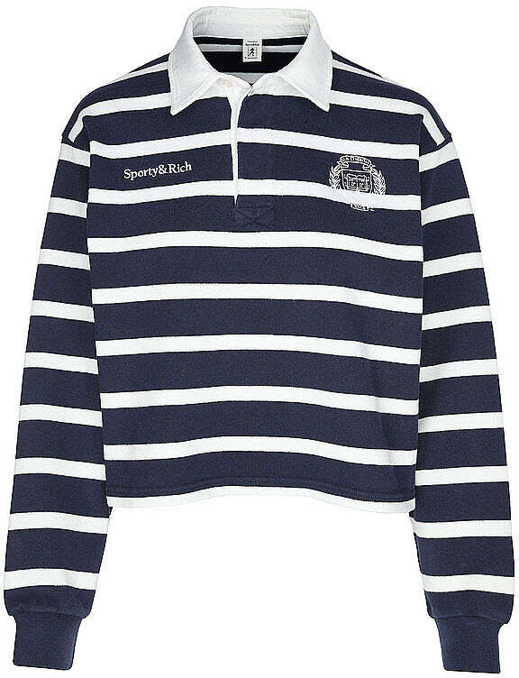 SPORTY & RICH Poloshirt  dunkelblau   XS XS