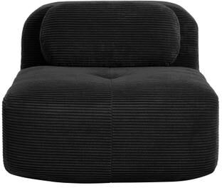 Loedds 35.43-inch 1-Seat Corduroy Sofa with Adjustable Backrest, Curved Arms and Resilient Foam Cushioning