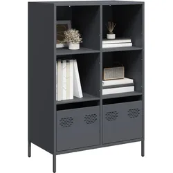 vidaXL Highboard Anthrazit 68x39x103,5 cm Stahl