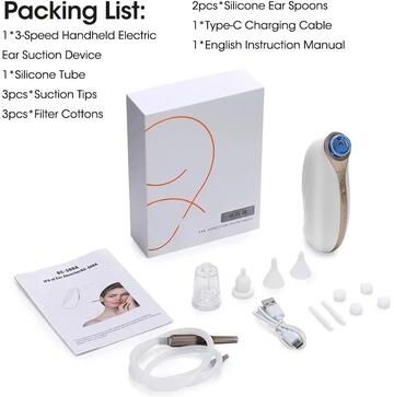 Useful Little Things Electric Earwax Vacuum Suction Tool And Nasal Aspirator Kit For Adults And Kids 1 Set