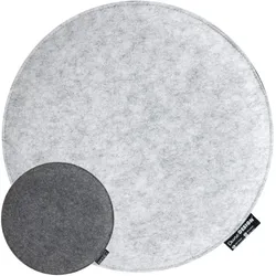 30mm Filz Sitzkissen Rund Ø 35cm Stuhlkissen Sitzauflage Weich 2-farbig Grau