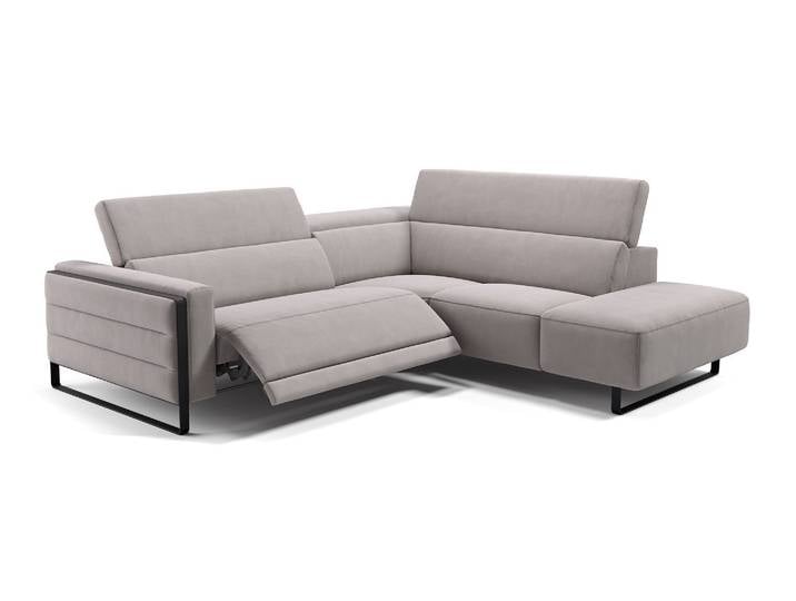 Stoff Ecksofa DELTONA Sitzecke mit Relaxfunktion
