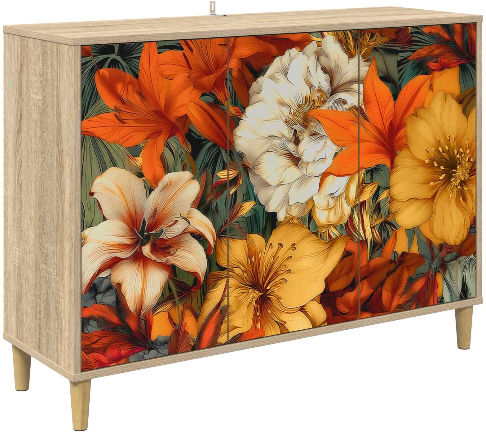 vidaXL Buffet GENNEP Sonoma 102 x 33 x 75 cm Bois d'ingénierie