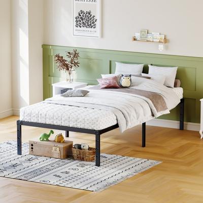 14 Inch Heavy Duty Metal Platform Bed Frame with 12.3 inch Under-Bed Storage