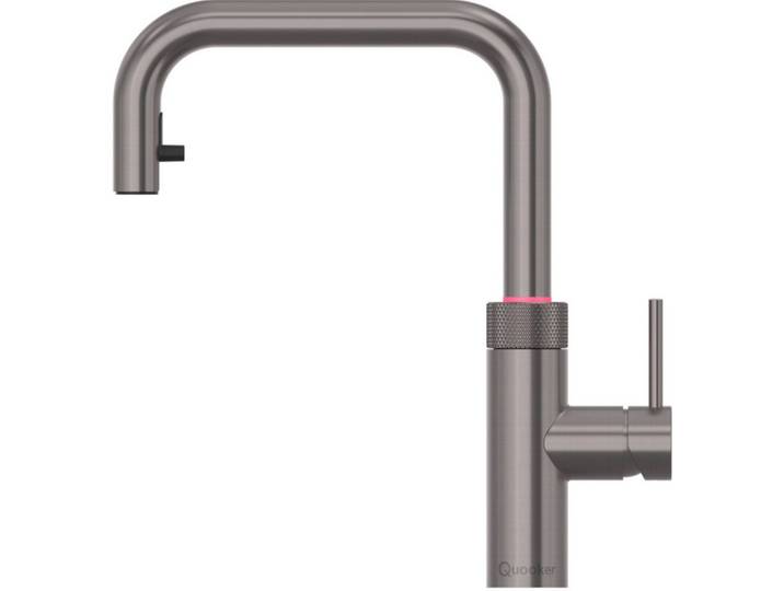 QUOOKER Küchenarmatur Quooker Flex Square, COMBI, Gunmetal, FXSGME COMBI *inkl. 7 JAHRE GARANTIE*