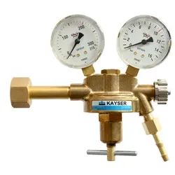 Druckregler Sauerstoff mit 2 Manometer, Ø 63mm orig. KAYSER