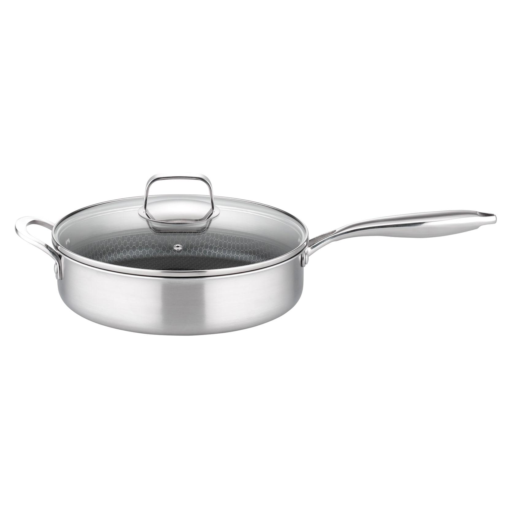 GSW Schmorpfanne Inoxxa Black 28cm mit Glasdeckel