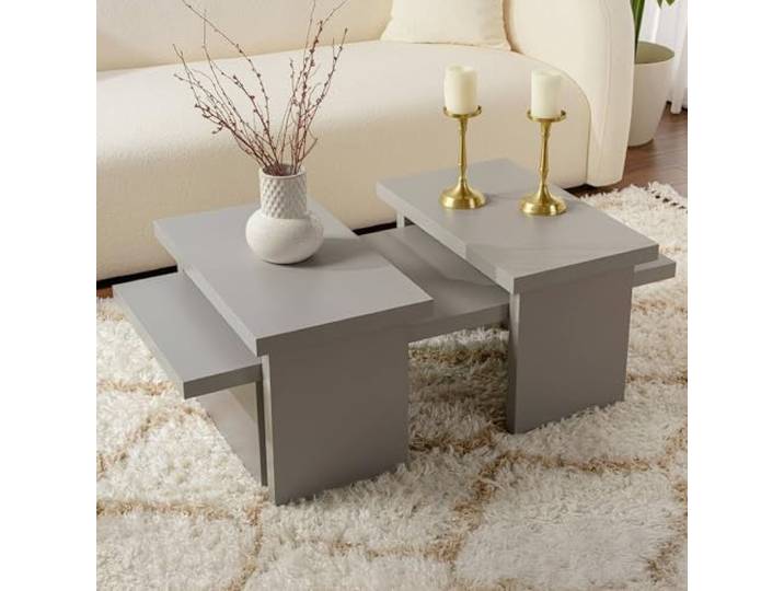 Dmora Couchtisch Prepotto 110x45x41,5h cm Grau