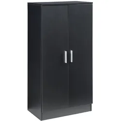 En.Casa, Schuhschrank, Schuhschrank Notribontaa 108x55x35 cm Schwarz (55 x 35 x 108 cm)