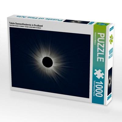 CALVENDO Puzzle Totale Sonnenfinsternis in Svalbard | 1000 Teile Lege-Größe 64 × 48 cm Foto-Puzzle für glückliche Stunden