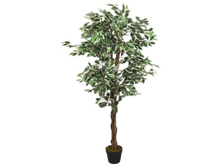 vidaXL Kunstplant ficus 1260 bladeren 200 cm groen