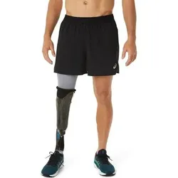 ASICS Herren Shorts ROAD 2-N-1 5IN SHORT, Größe XL in Schwarz Schwarz