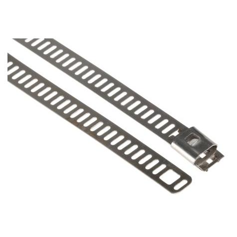 RS PRO Kabelbinder Edelstahl 225x7mm (Metallkabelbinder, 225 mm, 100 Stk.) (121618)