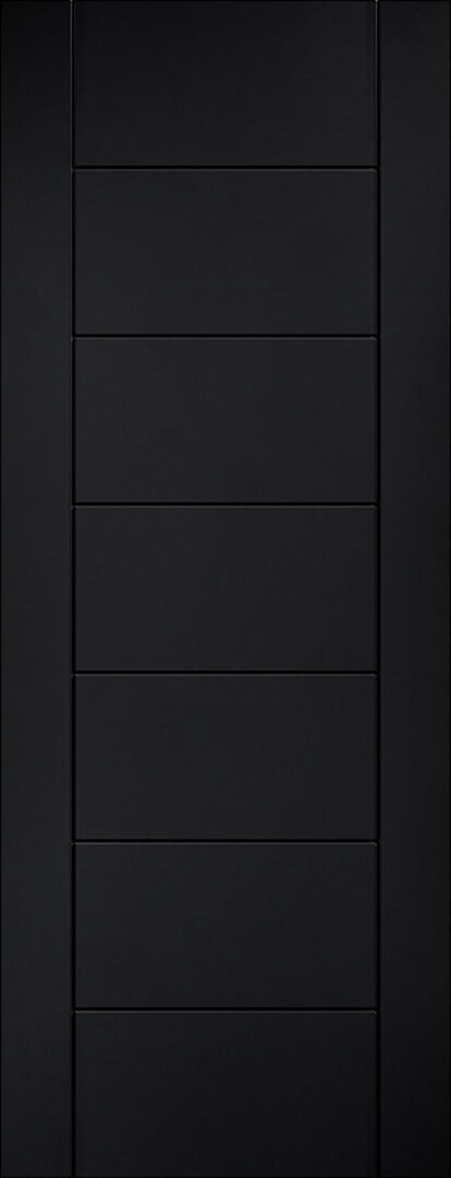 LPD Doors Laminate Linear Pre-finished Black Laminate Doors FD 30 Black Laminate 61mm x 198.1mm