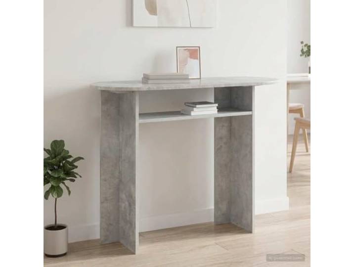 Konsolentisch, grau, aus technischem Holz, 100 x 39,5 x 75 cm, für Vielseitiges Möbelstück, einfache Montage zu zweit, einfache Wartung, klares Design, robustes technisches Holz