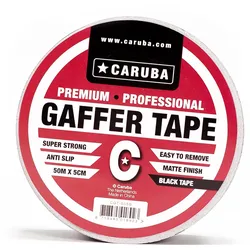 CARUBA Gaffer Tape 50 m x 5cm schwarz
