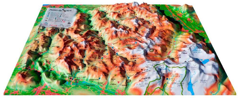 3DMAP  - Les Portes Du Soleil - Carte 3D