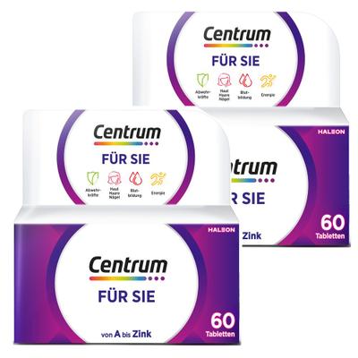 Centrum® Für Sie, Nahrungsergänzungsmittel 2x 2x60 St Tabletten