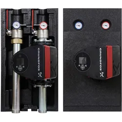 VAILLANT Rohrgruppe ohne Mischer DN50, Vor-/Rücklauf Rp 2", He-Pumpe, GEG