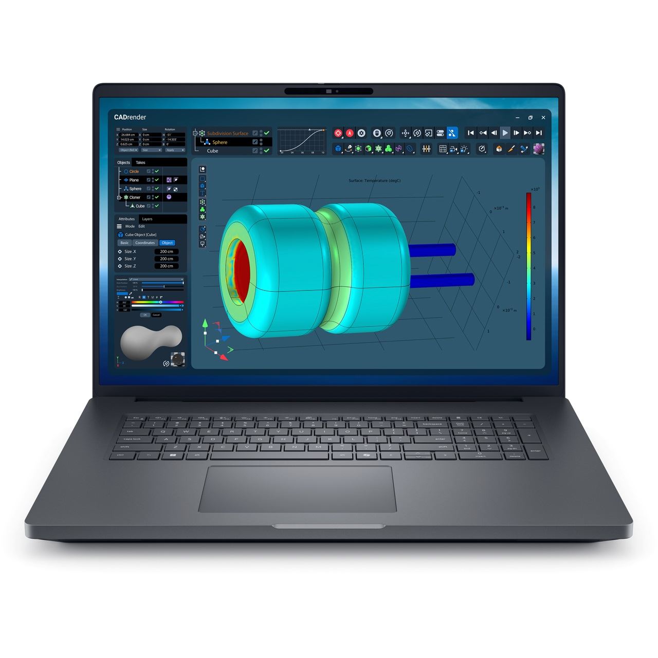 18" (45,72cm) Dell PRO MAX PLUS 18 MB18250 U7-265HX 32GB 1TB SSD RTX PRO 3000 QHD+