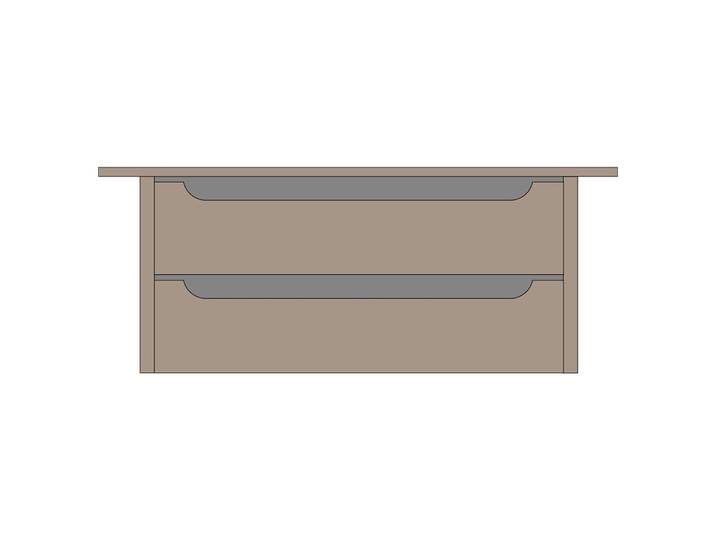 110er Schubkasteneinsatz Rauch 110 x 39 x 45cm Beige Korpus: Spanplatte der Güteklasse E1