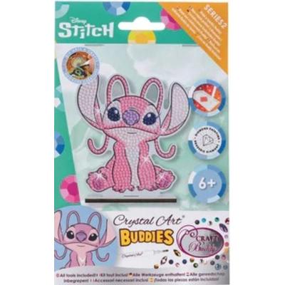Craft Buddy CAFGR-DNY019 - Crystal Art Buddies, Stitch Angel Disney Series 2, Figur 11cm, Kristallkunst-Bastelset