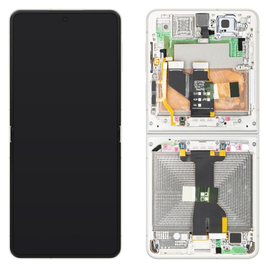 Samsung Display Unit fur Galaxy Z Flip8 F776, Sub Inner, Cream (Display) (78261320)