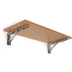 Klappbarer Regalboden, 800 x 420 mm, Buche