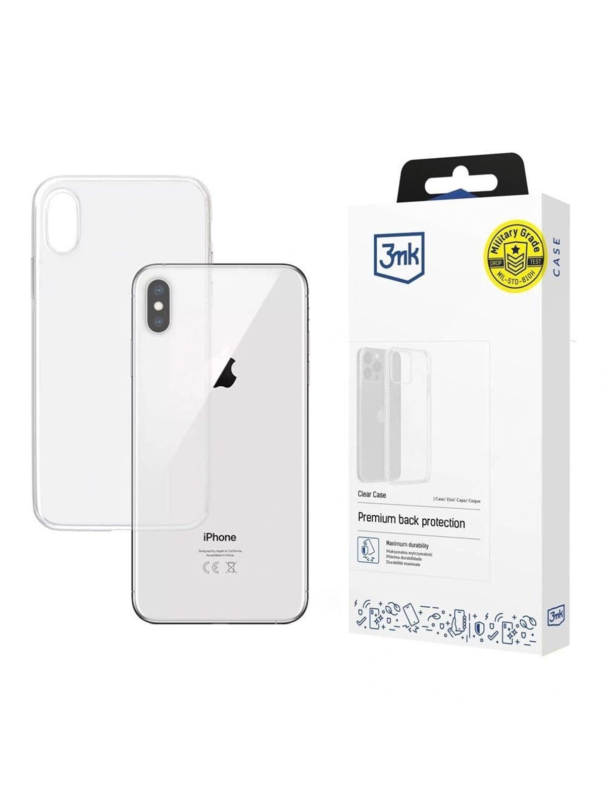 3mk Clear Case for iPhone Xs Max - Transparent