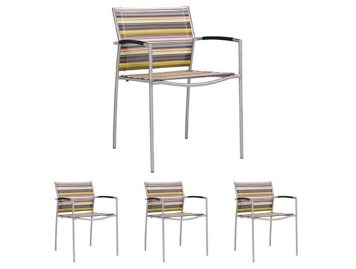6x Zebra Sessel Rovex stripe
