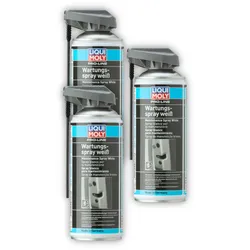 3x Montagespray LIQUI MOLY 7387 Pro-Line Wartungsspray weiß 400 ml