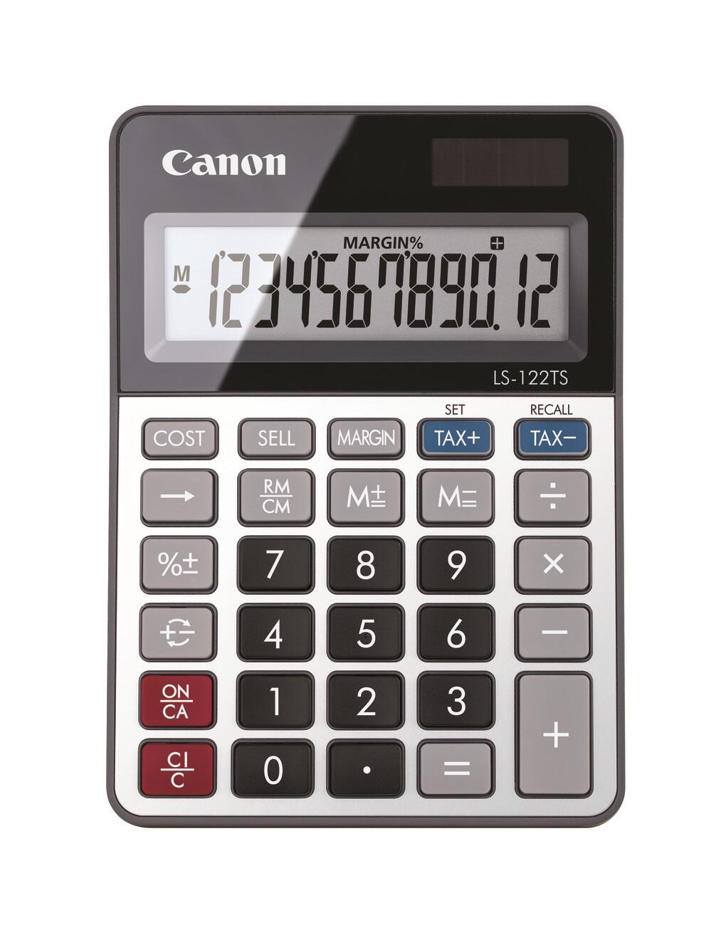 Canon LS-122TS Basisrechner 12 Stellen Solarpanel & Batterie 2470C002