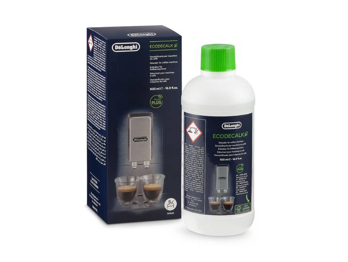 DELONGHI Accessoires Café, Détartrant EcoDecalk 500 ml, DLSC500, Transparent