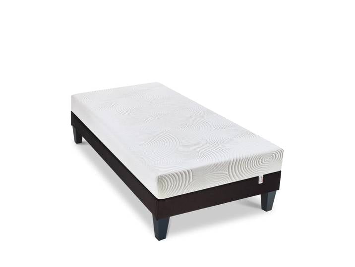 Ensemble matelas mousse hd h15 sommier bois 90x200